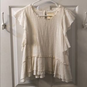 Ivory shirt from Anthropologie!